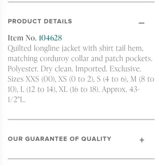 Sundance Hotchkiss Quilted Jacket Petite XS - Picture 7 of 7